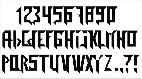 modern gothic font