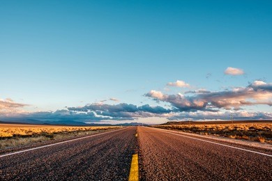 open highway in california, usa.