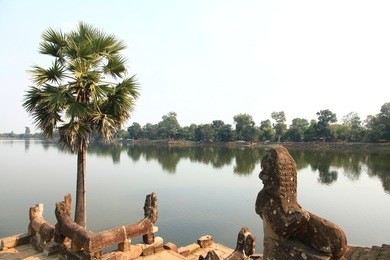 srah srang in angkor, cambodia