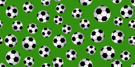 seamless soccer ball pattern background. vector illustration