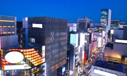 ginza at night
