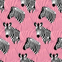 vector seamless pattern texture with zebra stripes