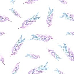 blie ear pattern watercolor natural