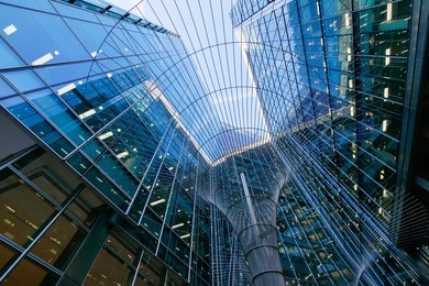 london office building skyscraper, working & meeting