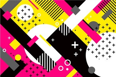 memphis geometric background