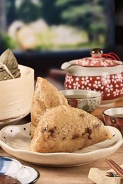 chinese tradition food - steamed rice dumpling