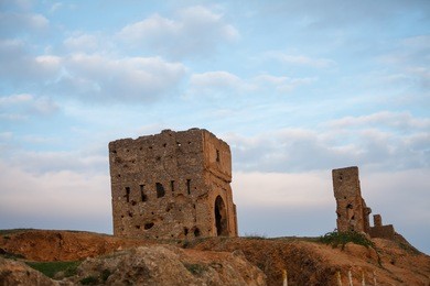 historical ruin,  fez,amazing view ,sunset colors,morocco 