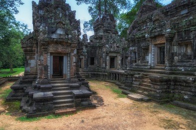 chau say tevoda temple in angkor temples complex, cambodia, asia