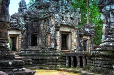 chau say tevoda temple in angkor temples complex, cambodia, asia