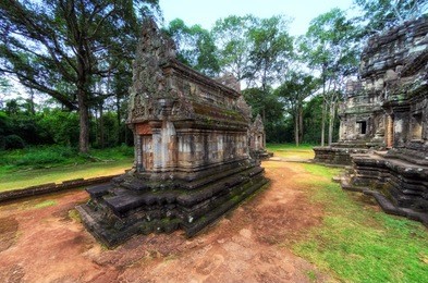 chau say tevoda temple in angkor temples complex, cambodia, asia