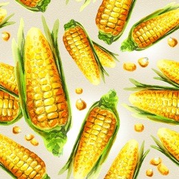 corn seamless pattern