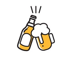 beer icon thin line for web and mobile, modern minimalistic flat design.