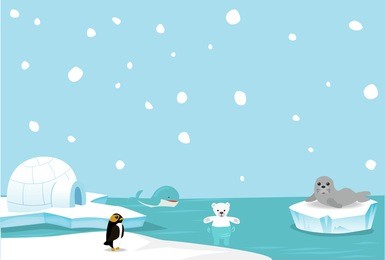 arctic animal background