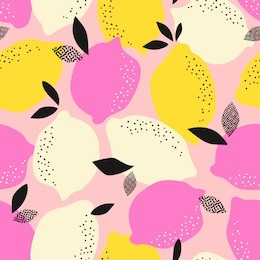 seamless pattern with citrus fruits