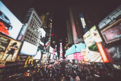 time square blurred concept