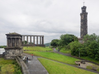 calton hill is a hill in central edinburgh, scotland, situated beyond the east end of princes street.