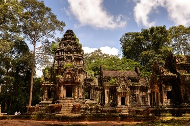 thommanon temole, one of a pair of hindu temples built during the reign of suryavarman ii at angkor, cambodia. unesco world heritage