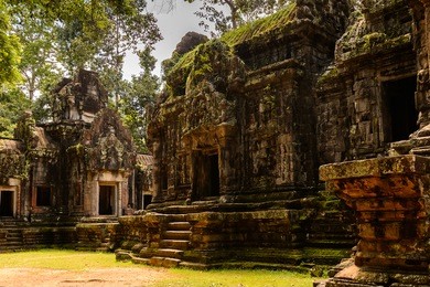 thommanon temole, one of a pair of hindu temples built during the reign of suryavarman ii at angkor, cambodia. unesco world heritage