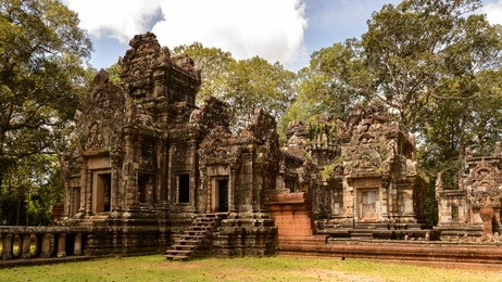 chau say tevoda, one of a pair of hindu temples built during the reign of suryavarman ii at angkor, cambodia