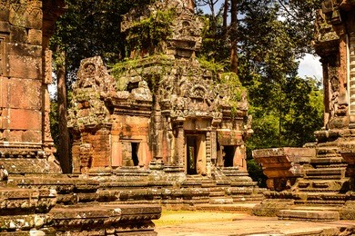 chau say tevoda, one of a pair of hindu temples built during the reign of suryavarman ii at angkor, cambodia