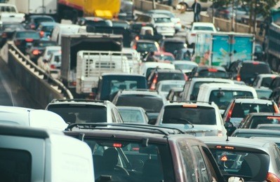 traffic jam collapse, cars on highway
