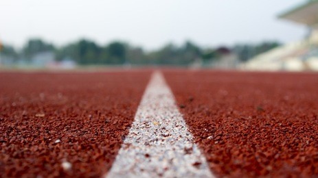 running track for the athletes background, athlete track or running track