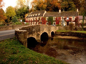 bibury, england,village