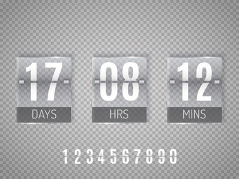 glass countdown timer isolated on transparent background. mechanical clock. vector template 