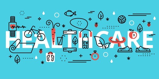 modern flat editable line design vector illustration, concept of healthy lifestyle - healthcare, for graphic and web design.