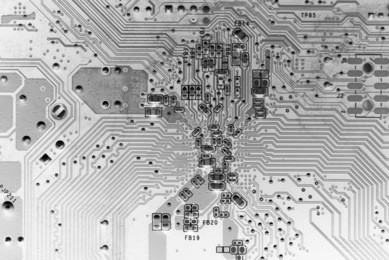 electronic circuit board,modern background concept.black and white effect.