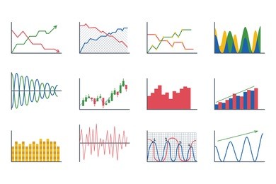 business data graph analytics elements bar pie charts diagrams and flat icon infographics design isolated presentation report information vector illustration.
