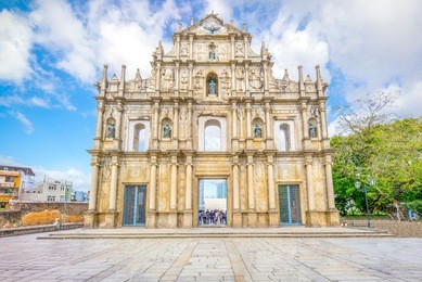 ruins of st. paul's in macau, china