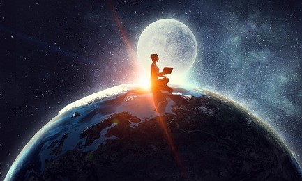 our unique universe . mixed media