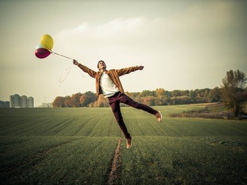 boy levitation, ballooning
