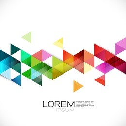 abstract colorful overlapping geometric strip on white background. modern template for business or technology presentation, vector illustration