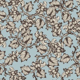 vintage floral seamless pattern