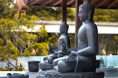 borobudur statue in taman mini, jakarta, indonesia