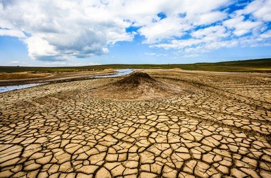 dry desert cracked ground landscape