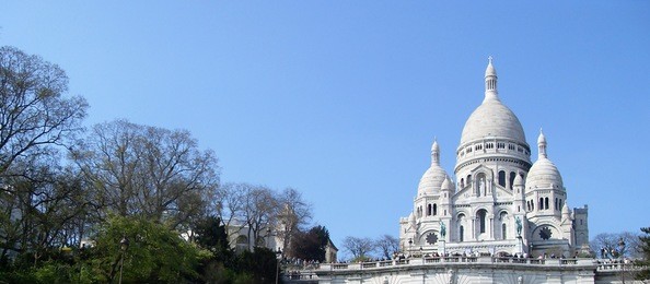 basilica of the sacred heart of paris, montmartre, france