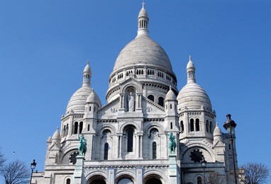 basilica of the sacred heart of paris, montmartre, france