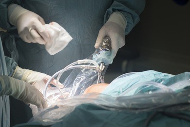 knee keyhole surgery hospital arthroscopy operation medical procedure in emergency room operating theater.