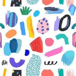 creative seamless pattern. artistic universal background. hand drawn textures. design for poster, card, invitation, header, cover, placard, brochure, flyer and more