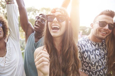 chilling outdoors with best friends