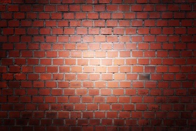 red vignetted brick stone wall background