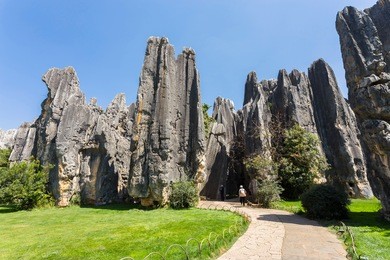 stone forest or shilin stone forest is a notable set of limestone formations in yunnan province, china