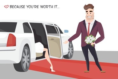 famous girl out of limo on red carpet.
