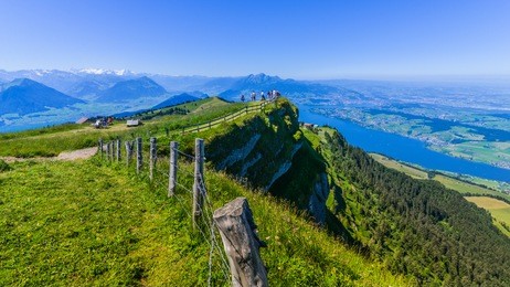 aerial view of mount rigi