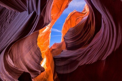 beautiful wide angle view of amazing sandstone formations in