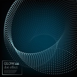 array with dynamic particles. 3d technology style. abstract background. illustration. eps 10