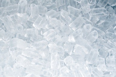 ice cubes background.